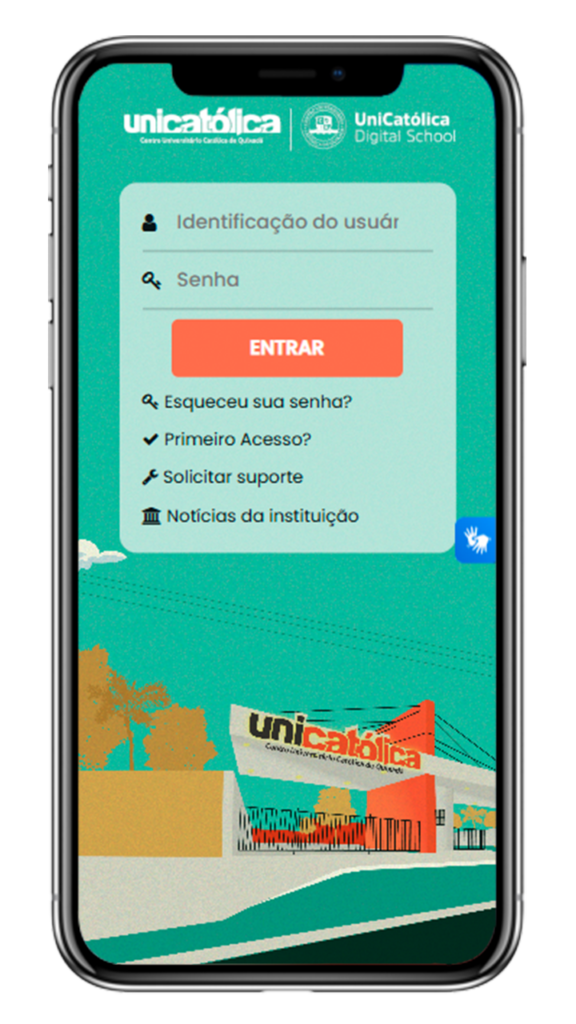 mobile tela de login