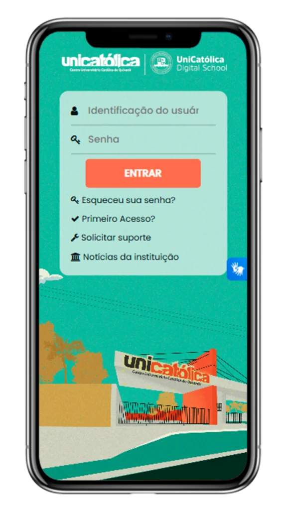 mobile tela de login
